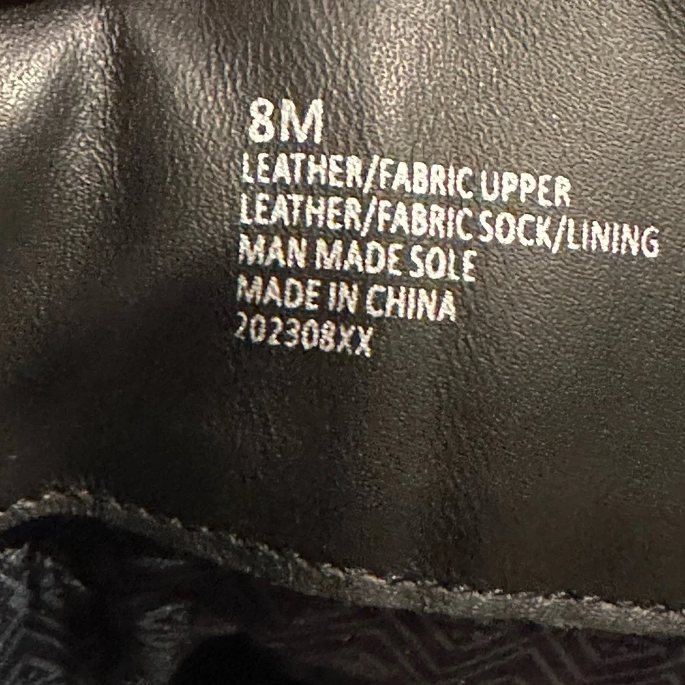 NEW Antonio Melani Penn Leather And Fabric Lug Sole Booties